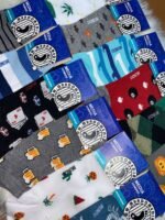 ART. SOQUETE DE HOMBRE ESTAMPADO MUNDO